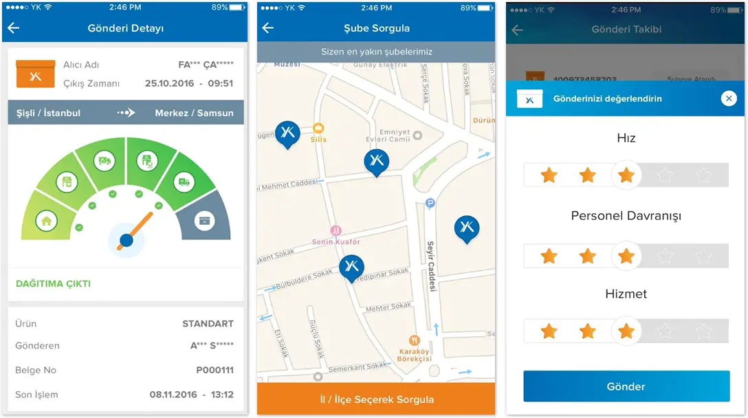 Yurtiçi Kargo Mobil Kurye