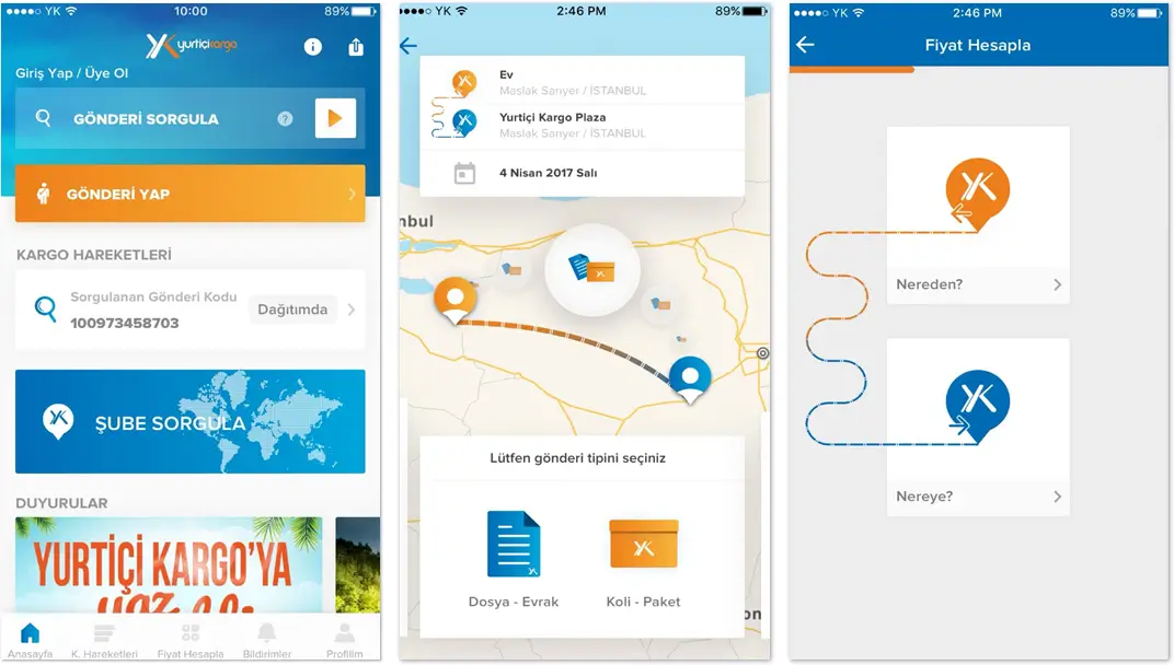 Yurtiçi Kargo Mobil Uygulama